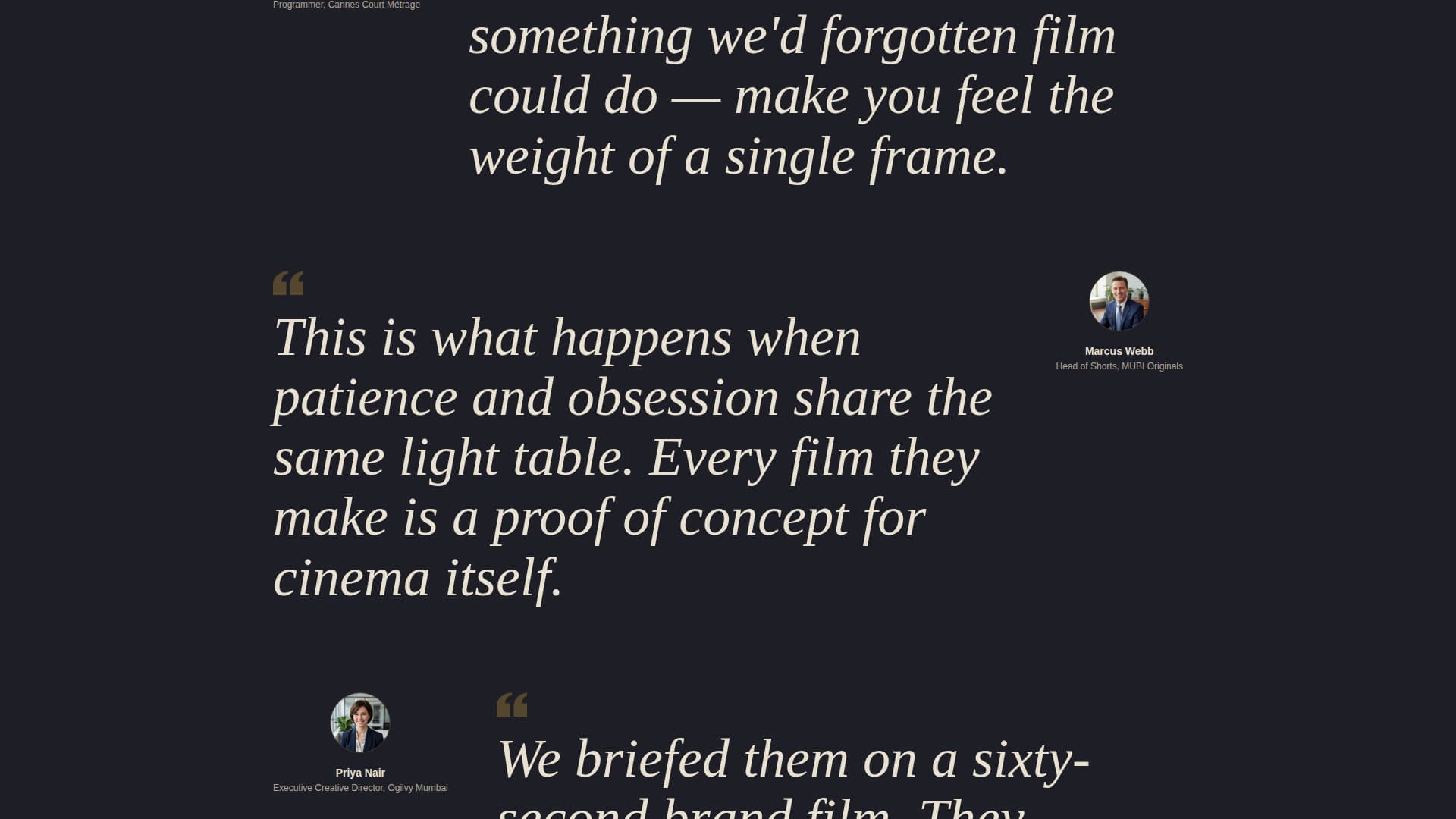 Celluloid - Cinematic Animation Landing Page Template