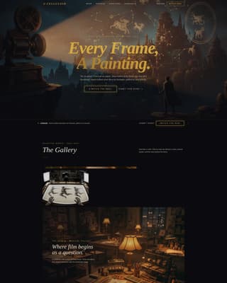 Celluloid - Cinematic Animation Landing Page Template