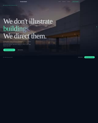 Render - Immersive Visualization Landing Page Template