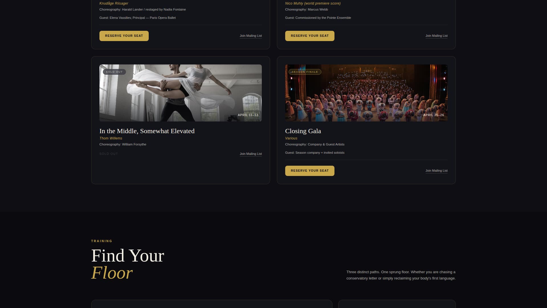 Pointe - Elegant Dance Landing Page Template