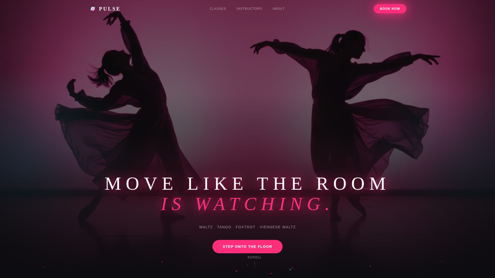 Pulse - Electric Ballroom Landing Page Template