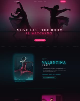 Pulse - Electric Ballroom Landing Page Template