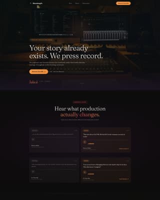 Resonance — Immersive Podcast Network Landing Page Template