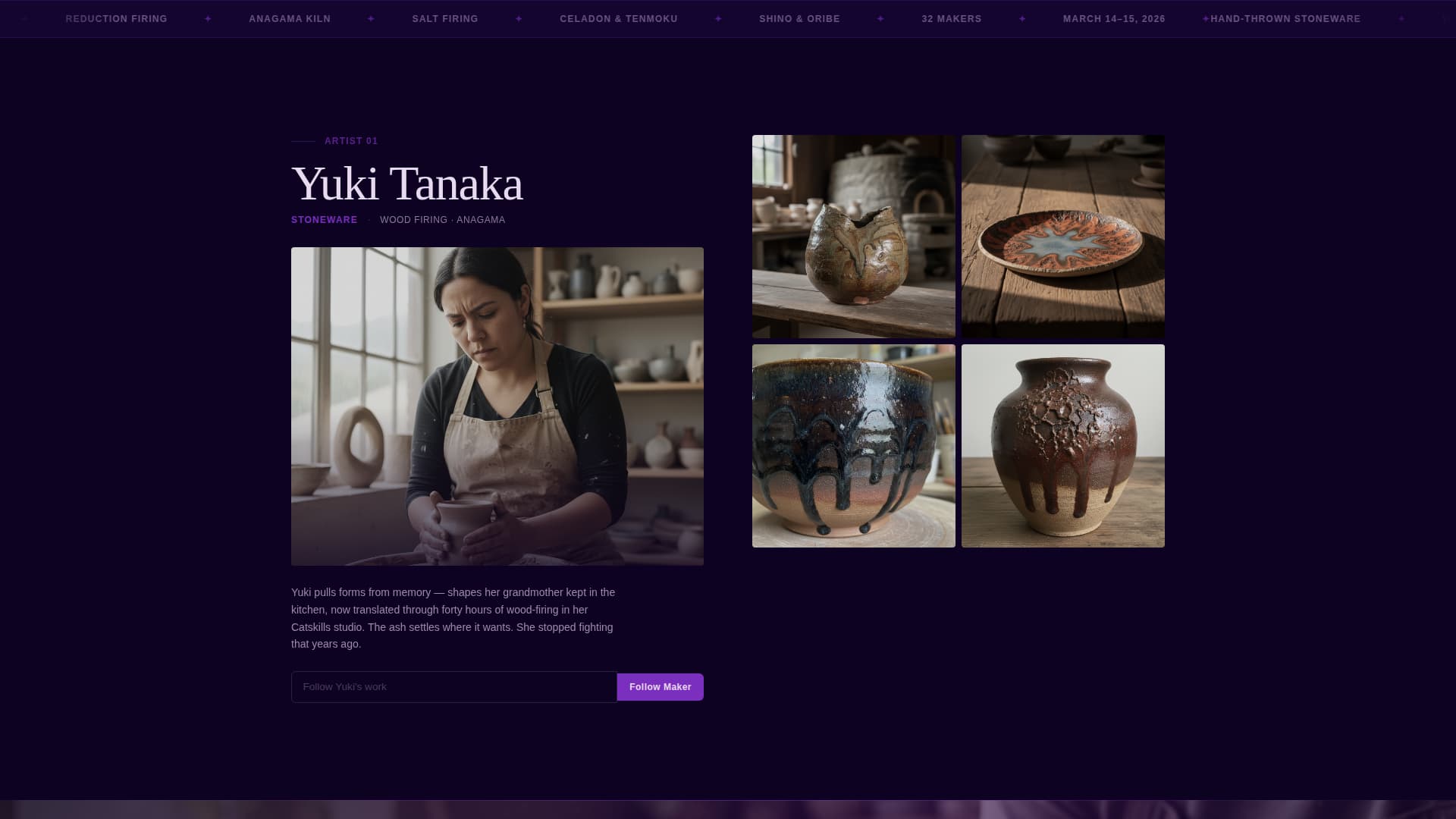 Kiln - Electric Ceramic Landing Page Template