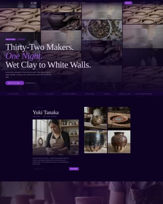 Kiln - Electric Ceramic Landing Page Template