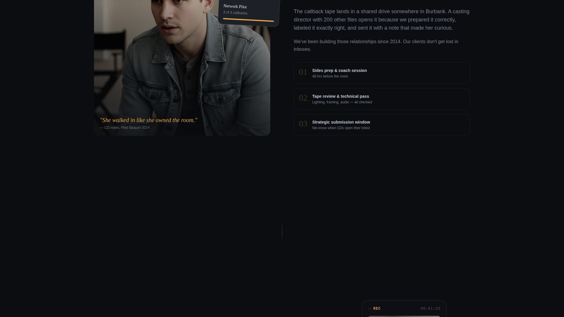 Spotlight - Cinematic Childactor Landing Page Template
