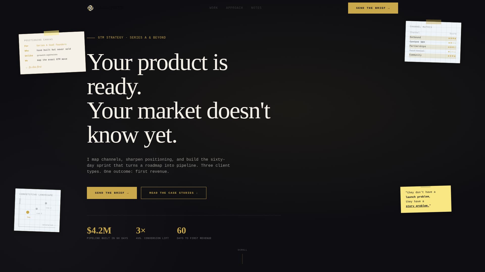 Launch - Powerful Gotomarket Landing Page Template