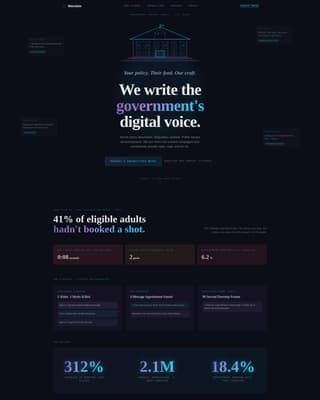 Mandate - Immersive Government Landing Page Template