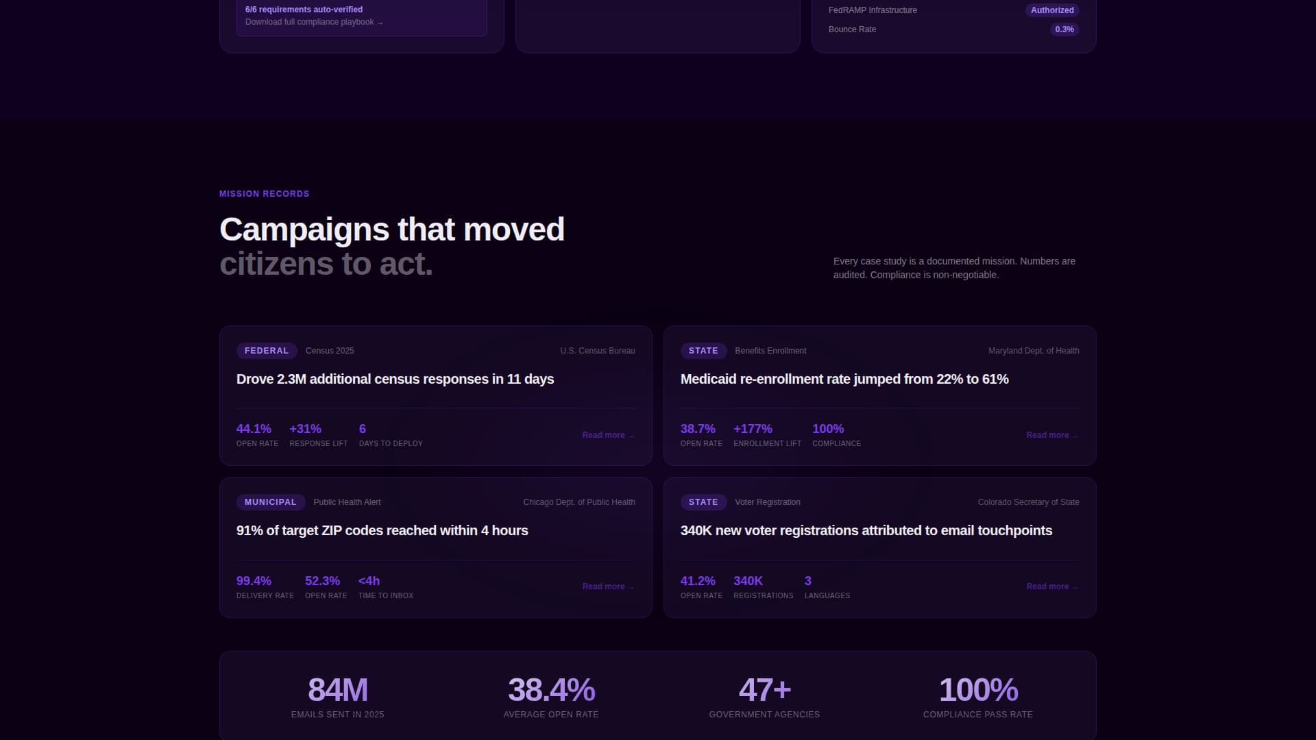 Dispatch - Precision Government Landing Page Template