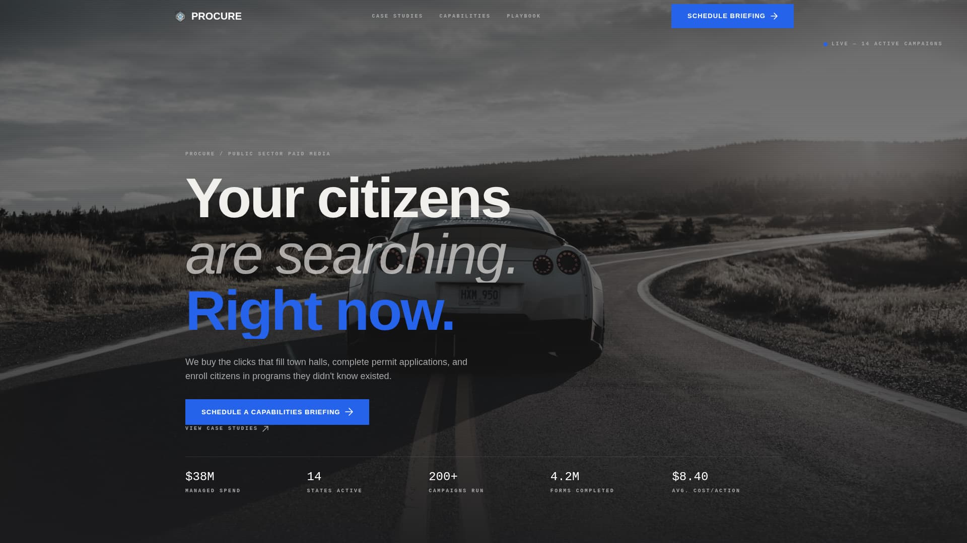 Procure - Powerful Government Landing Page Template