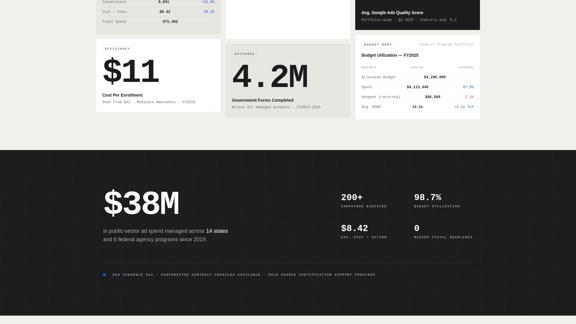 Procure - Powerful Government Landing Page Template