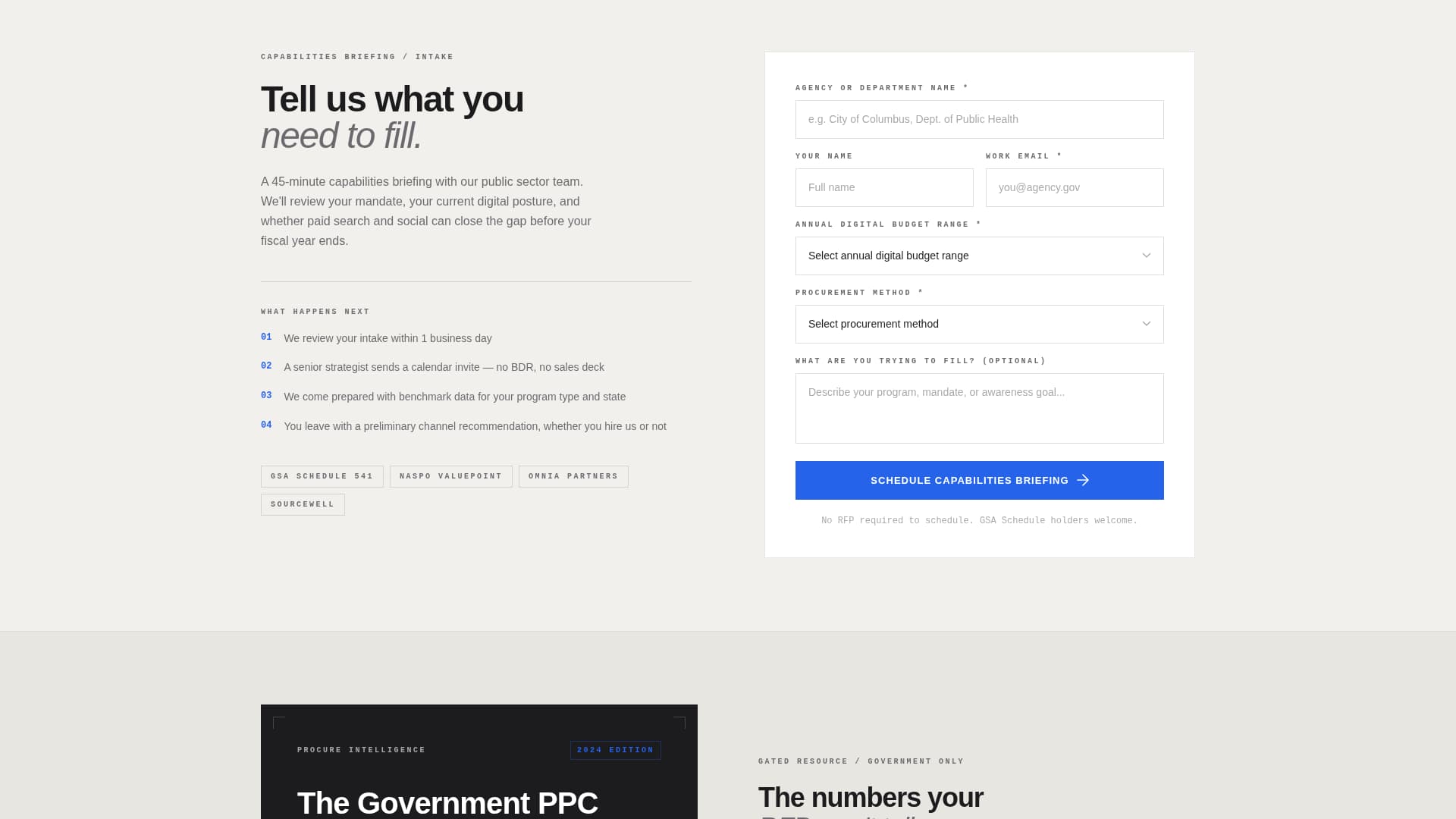 Procure - Powerful Government Landing Page Template