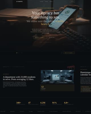 Gazette - Authoritative Government Landing Page Template