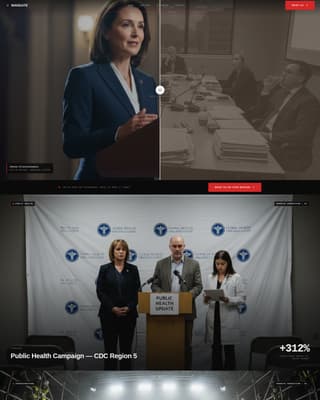 Mandate - Cinematic Government Landing Page Template