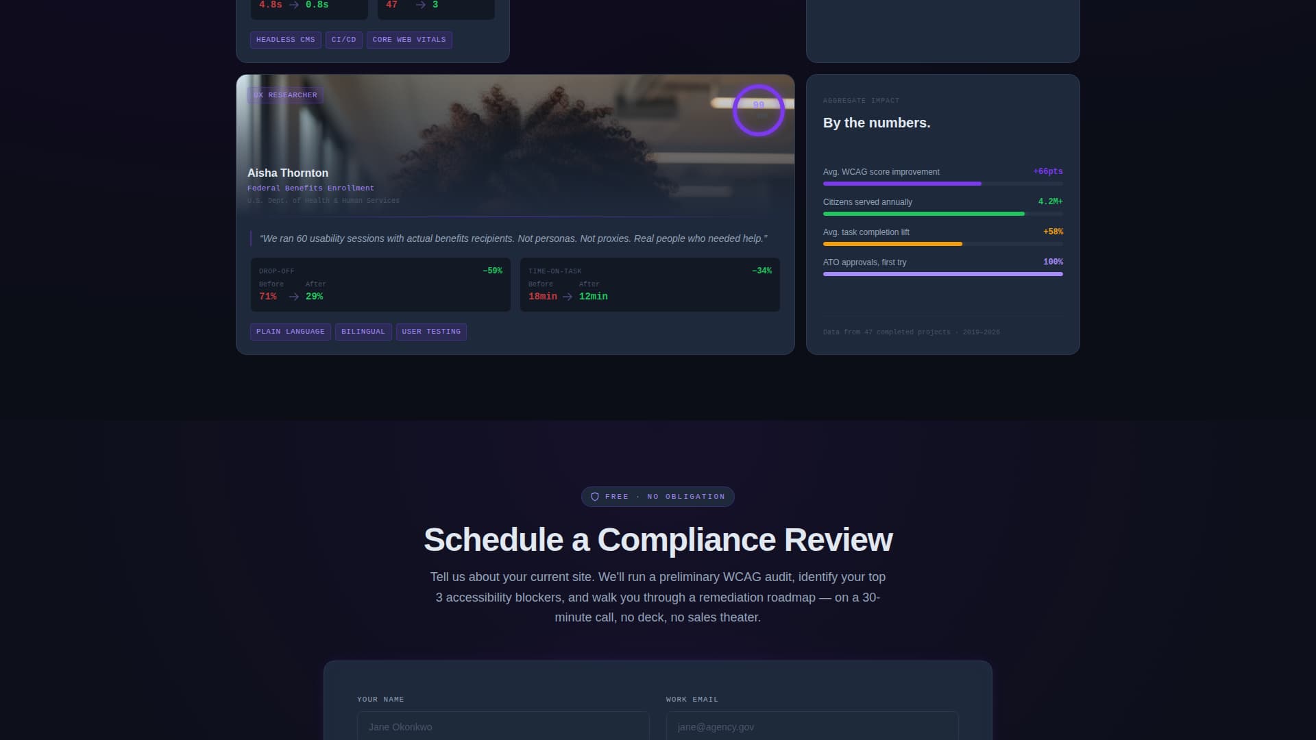 Access — Verified Government Services Landing Page Template