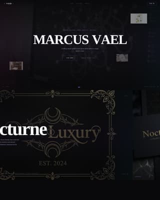 Void - Dark Graphic Designer Landing Page Template