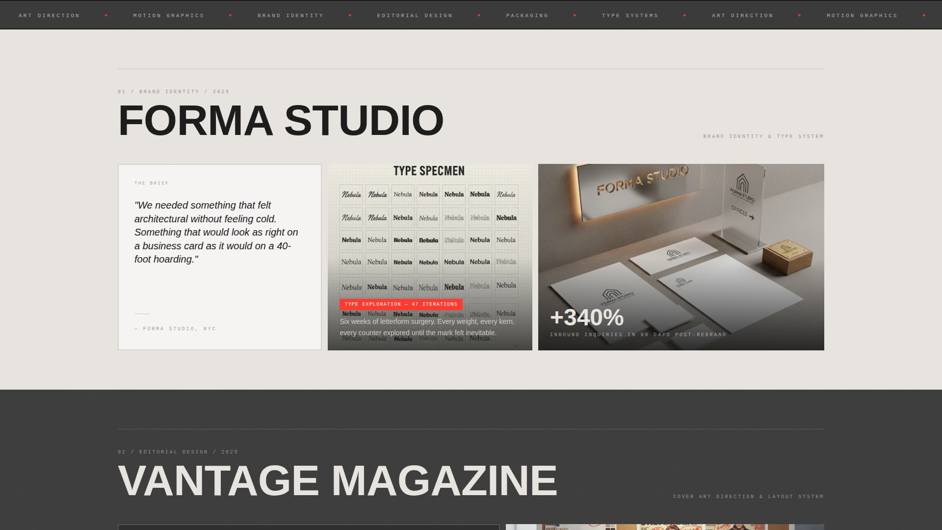 Glyph - Striking Graphic Designer Landing Page Template