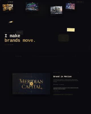 Folio - Stunning Motion Designer Landing Page Template