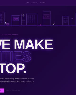 Stunt - Electrifying Guerrillamarketing Landing Page Template