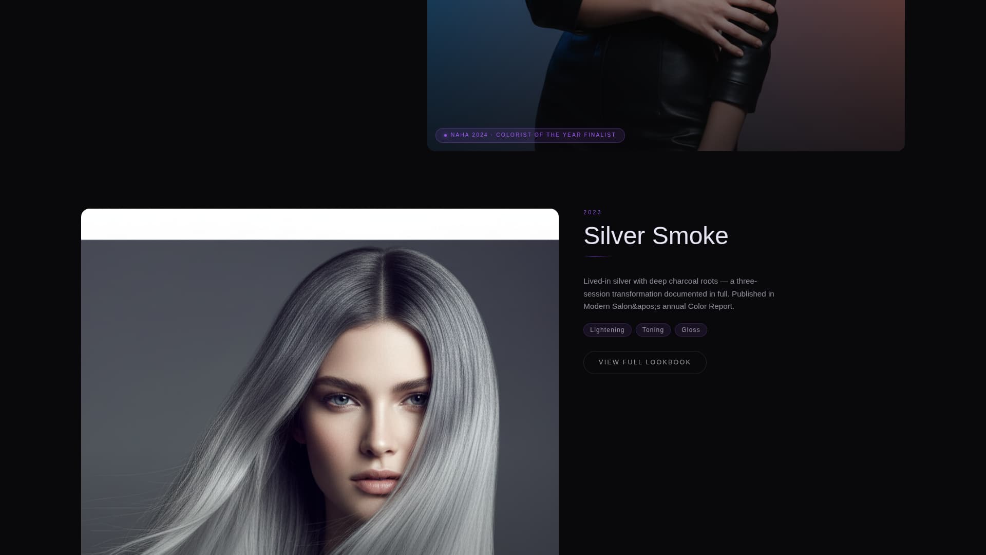 Shear - Awardwinning Stylist Landing Page Template