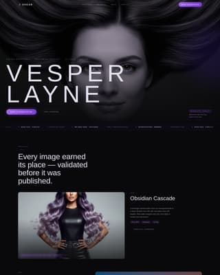 Shear - Awardwinning Stylist Landing Page Template