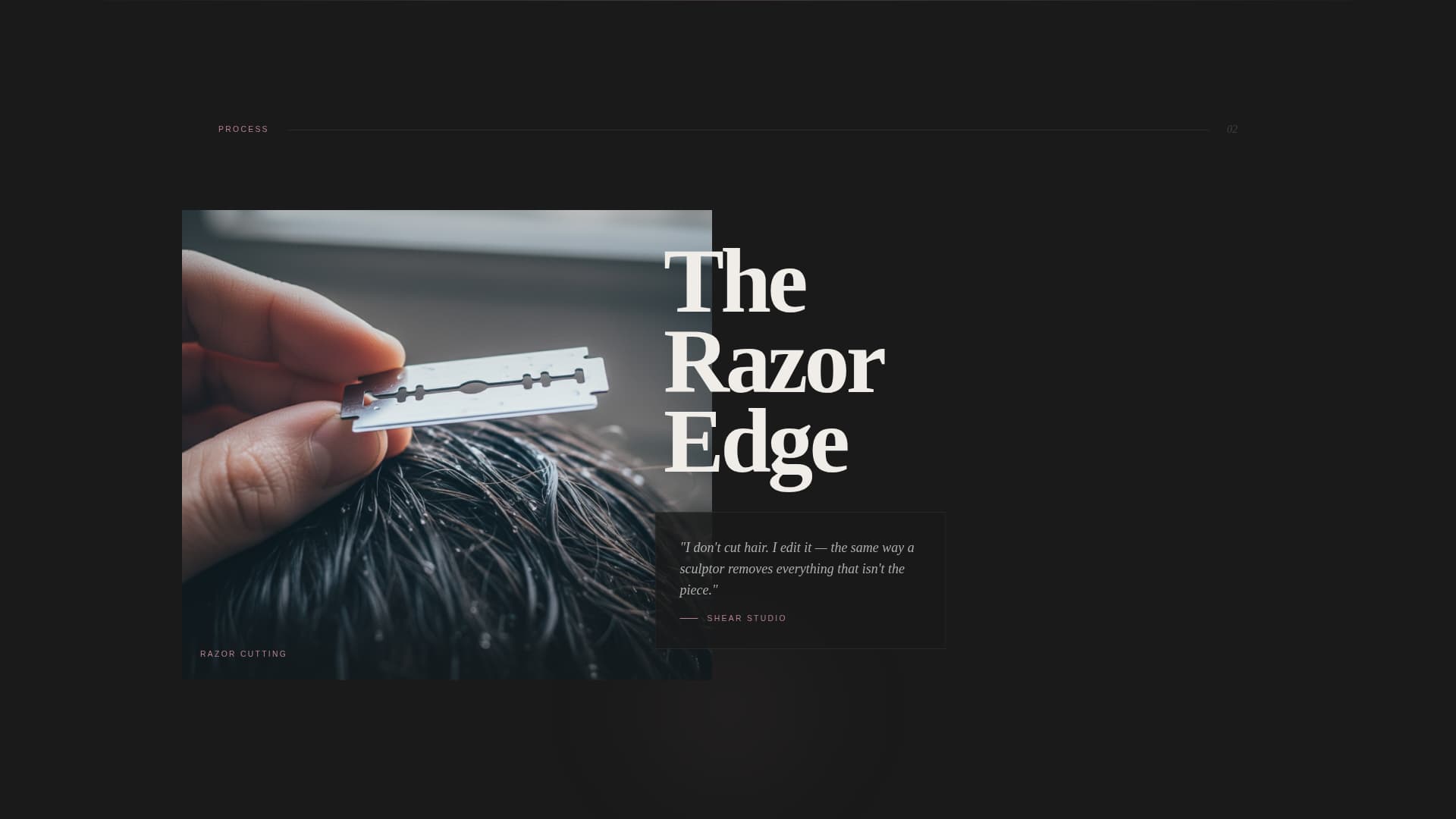 Shear - Razoredge Portfolio Landing Page Template