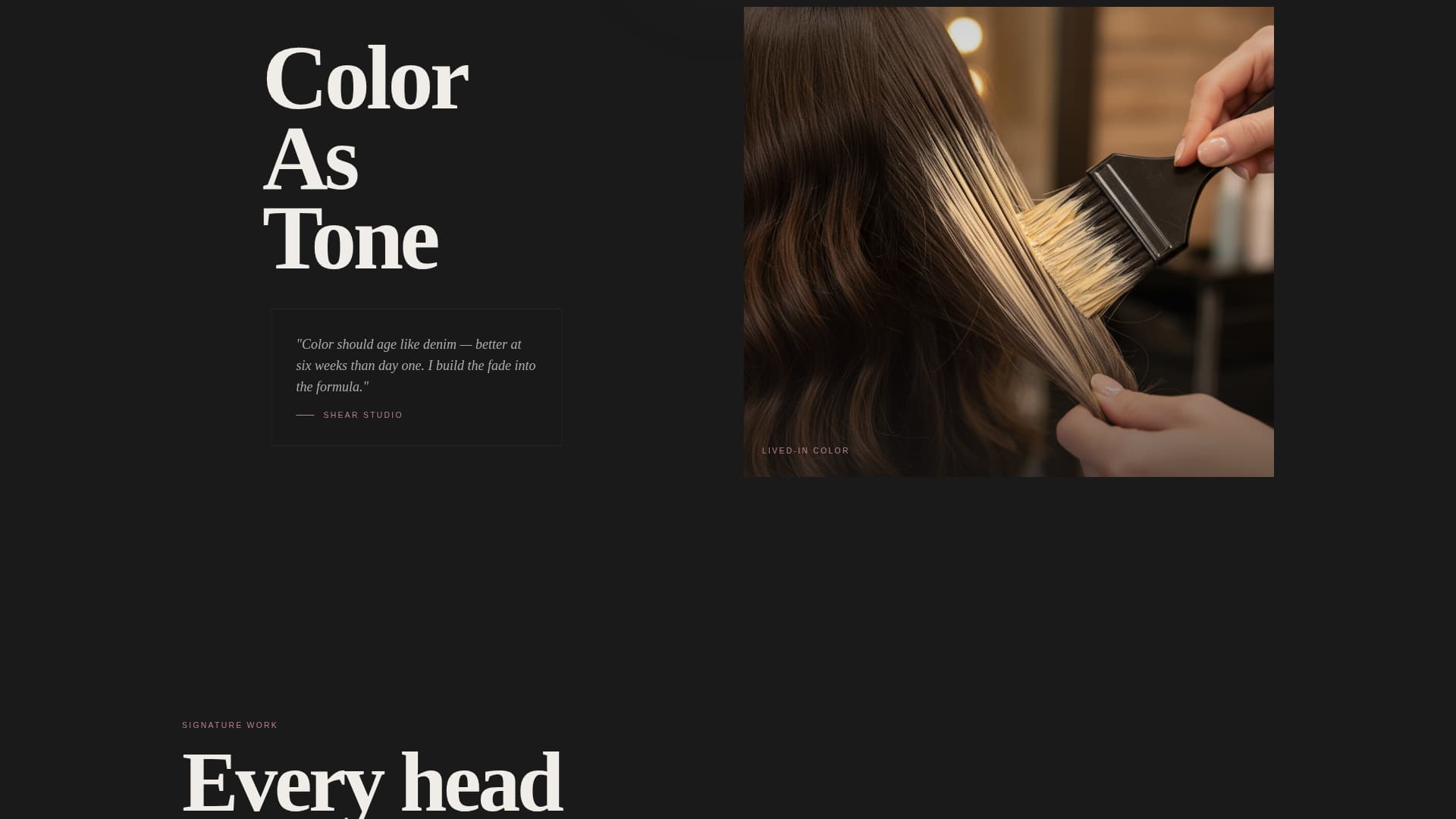 Shear - Razoredge Portfolio Landing Page Template