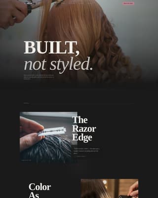 Shear - Razoredge Portfolio Landing Page Template