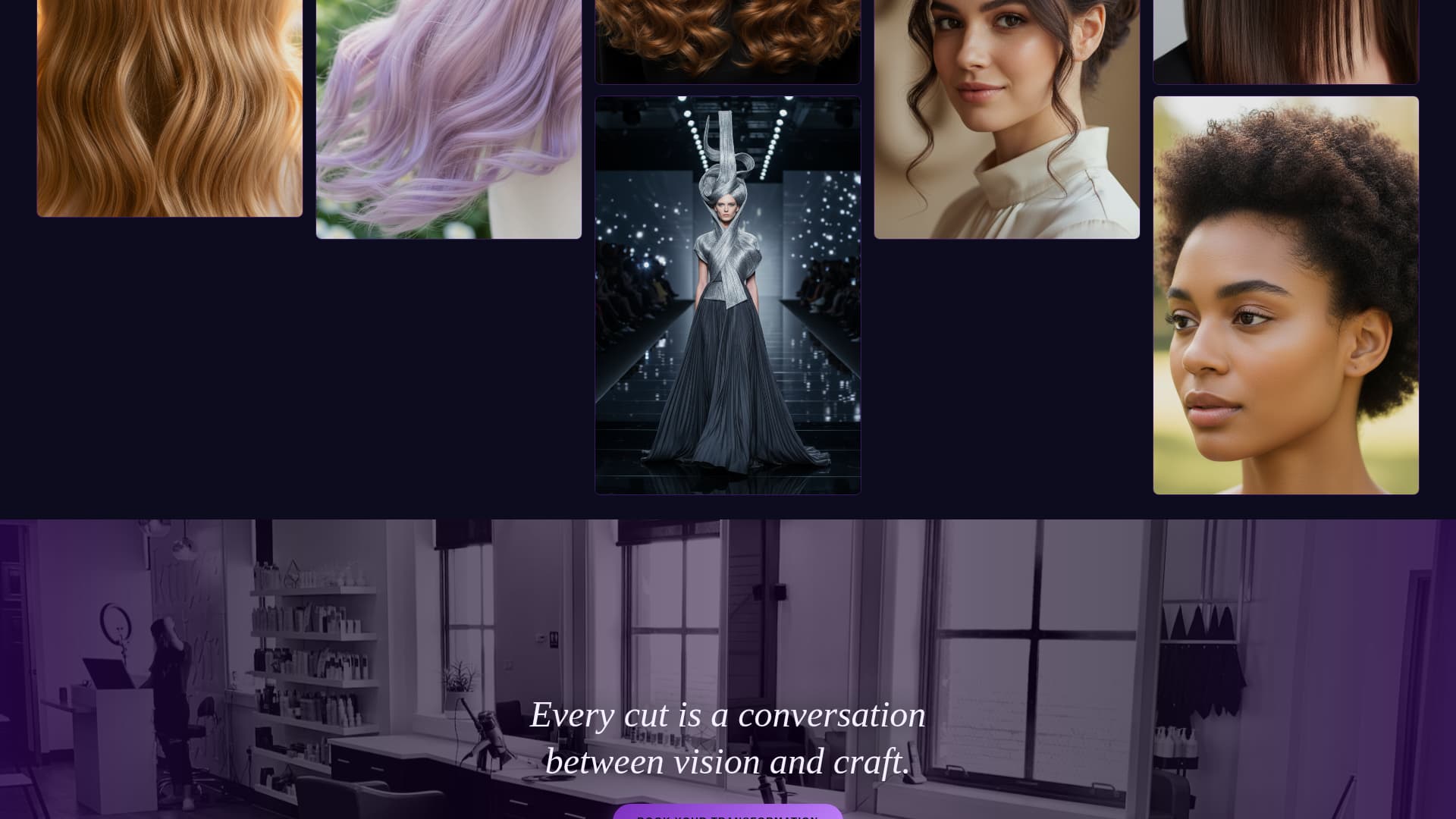 Shears - Stunning Hairstylist Landing Page Template