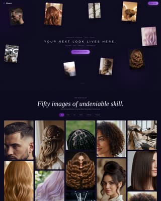 Shears - Stunning Hairstylist Landing Page Template