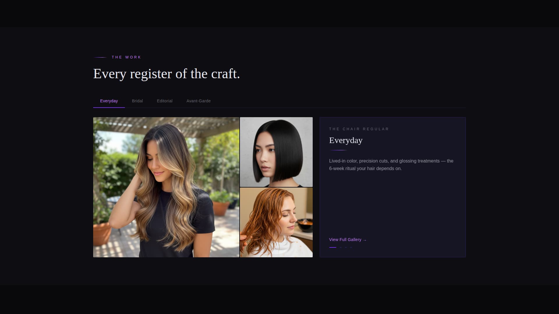 Shear - Stunning Hairstylist Landing Page Template