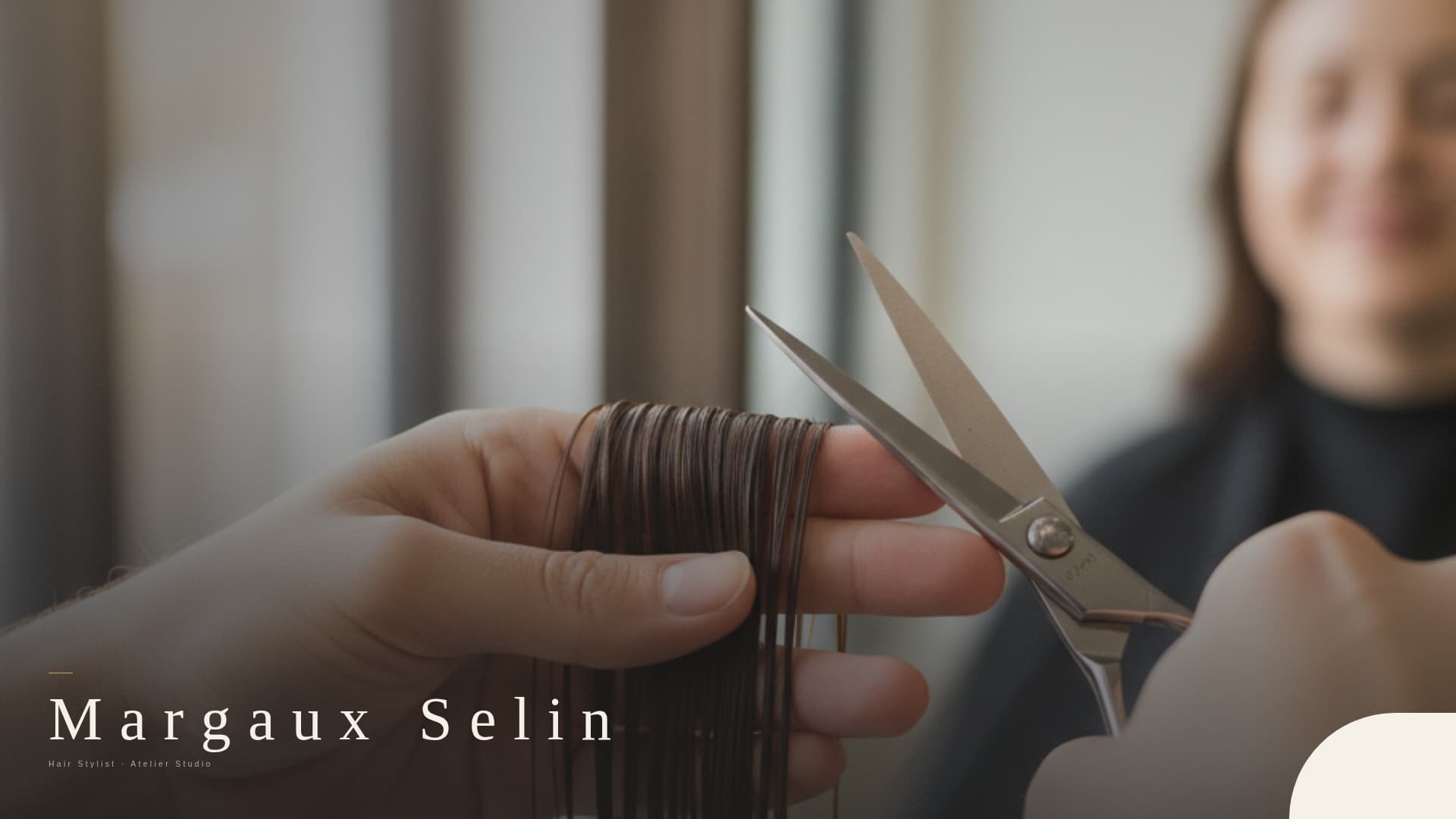 Shear - Elegant Stylist Landing Page Template