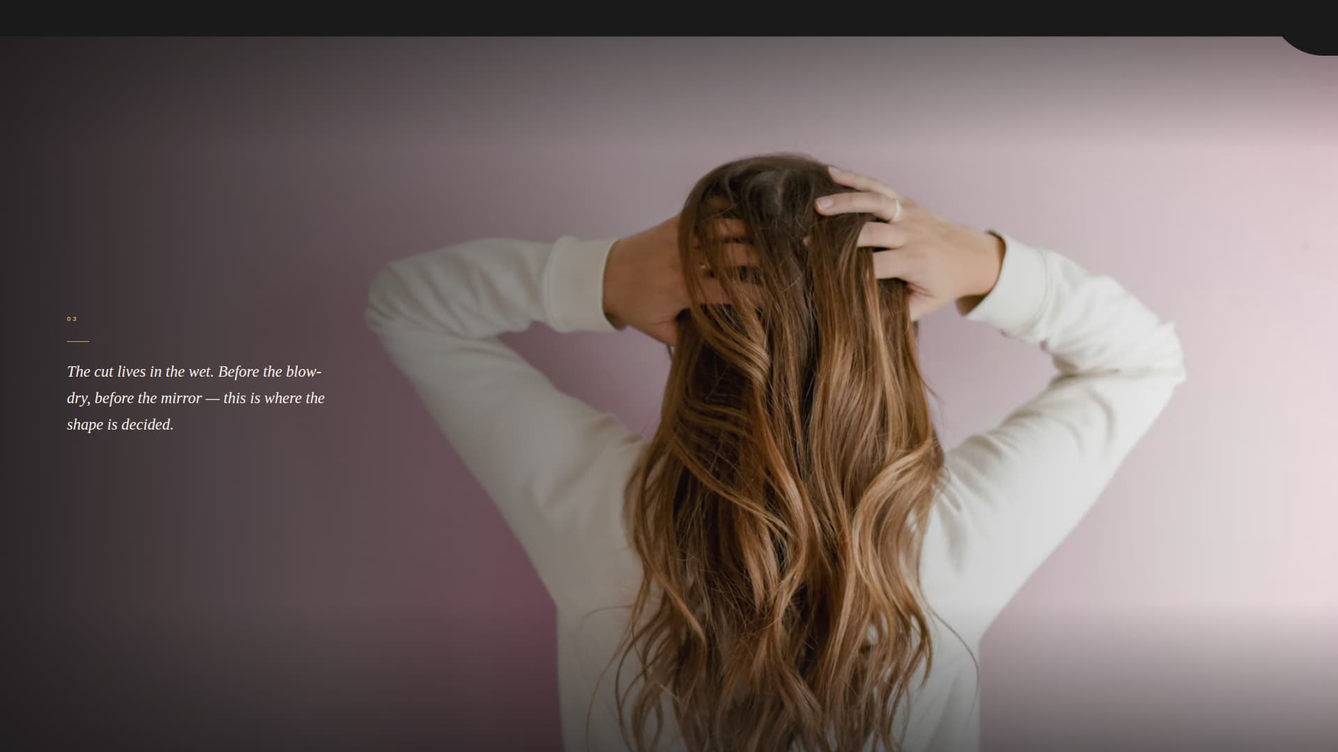 Shear - Elegant Stylist Landing Page Template