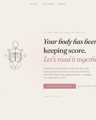 Attune - Transformative Wellness Landing Page Template