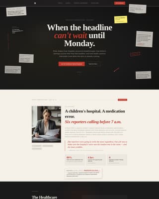 Pulse - Authoritative Healthcare PR Landing Page Template