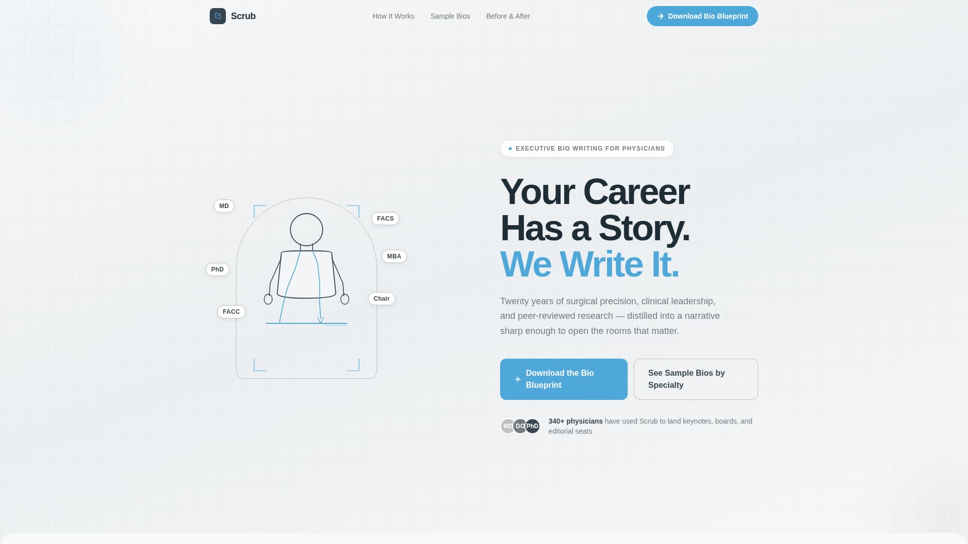 Scrub - Authoritative Healthcare Landing Page Template