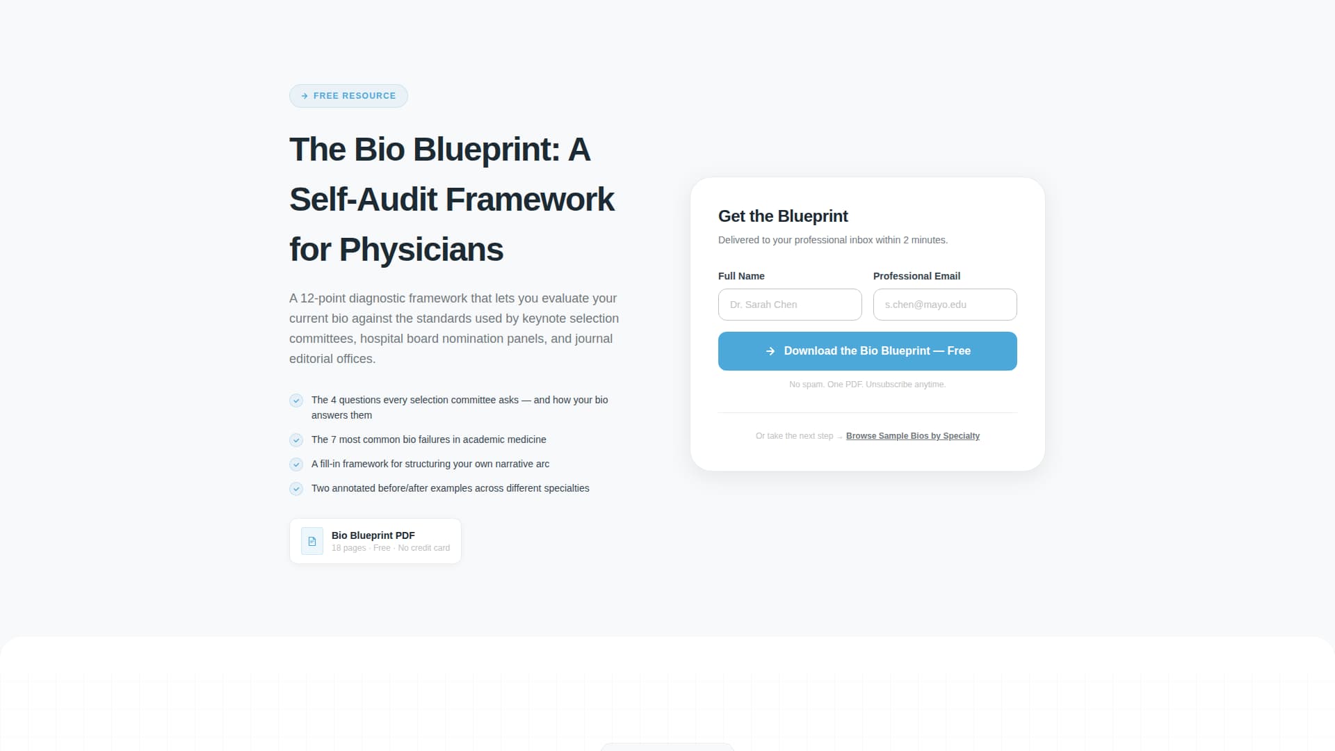 Scrub - Authoritative Healthcare Landing Page Template