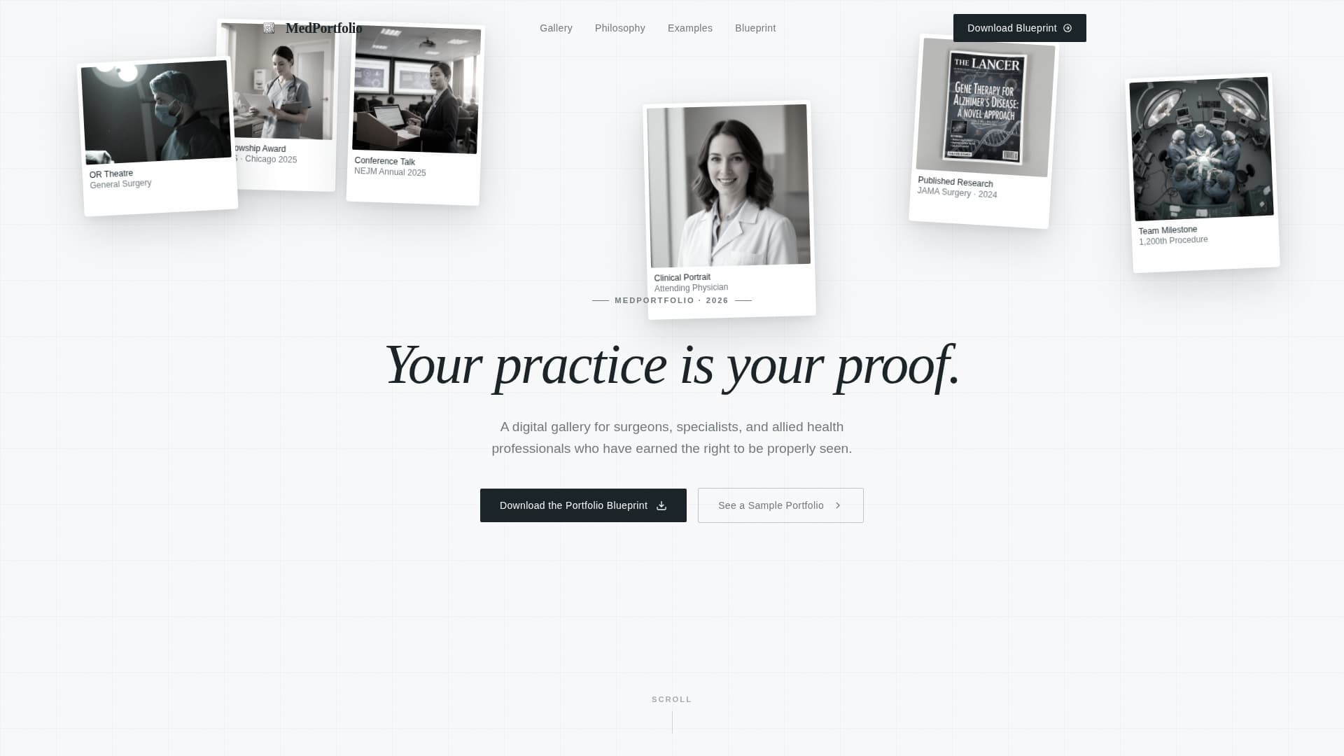 Medportfolio - Compelling Healthcareprofessional Landing Page Template