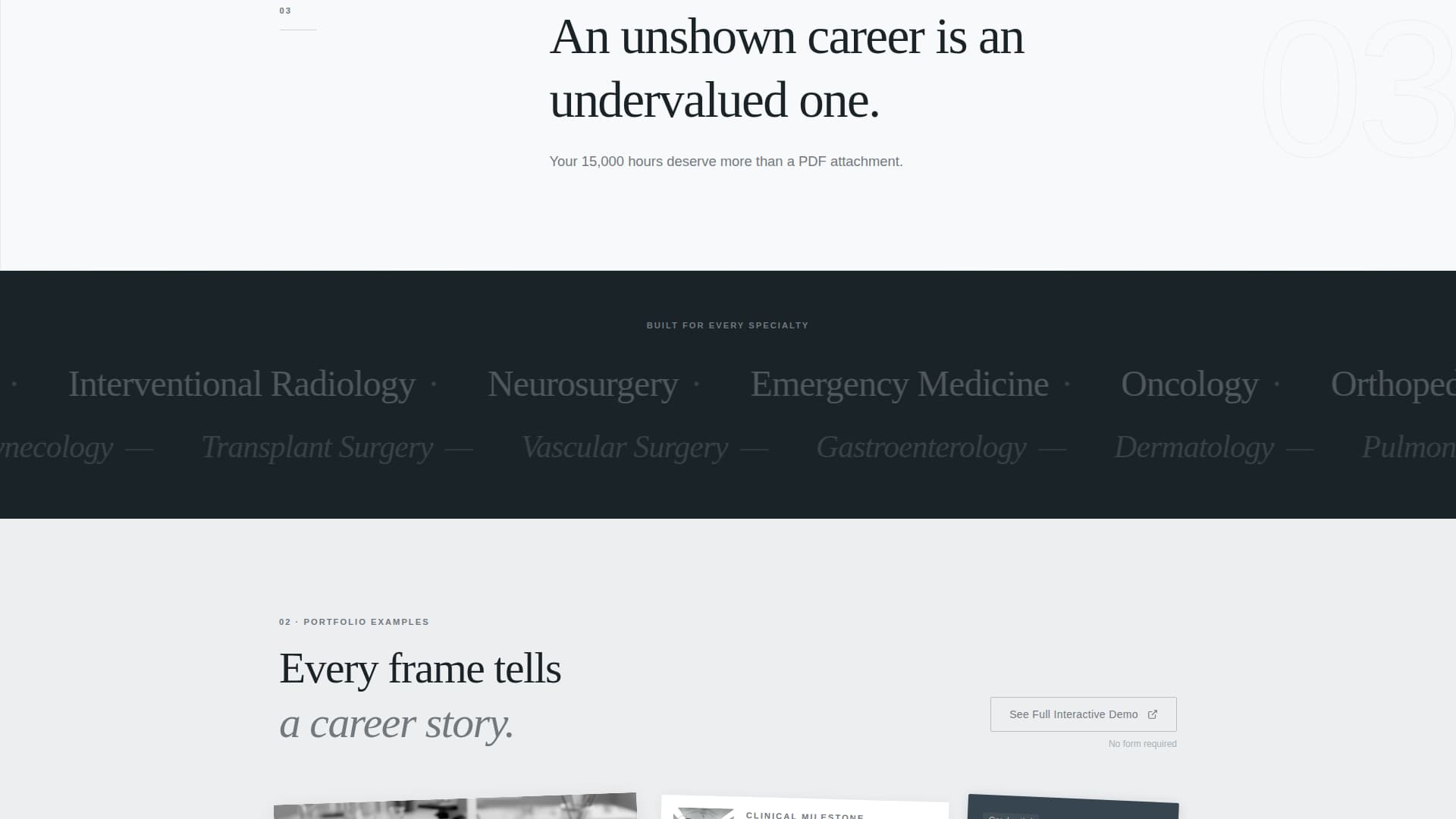 Medportfolio - Compelling Healthcareprofessional Landing Page Template
