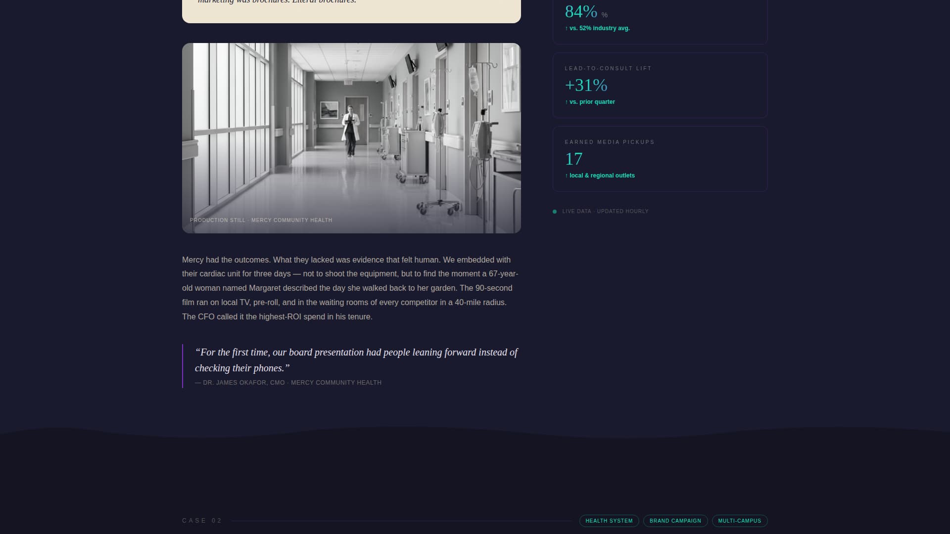 Scrub - Cinematic Healthcare Landing Page Template