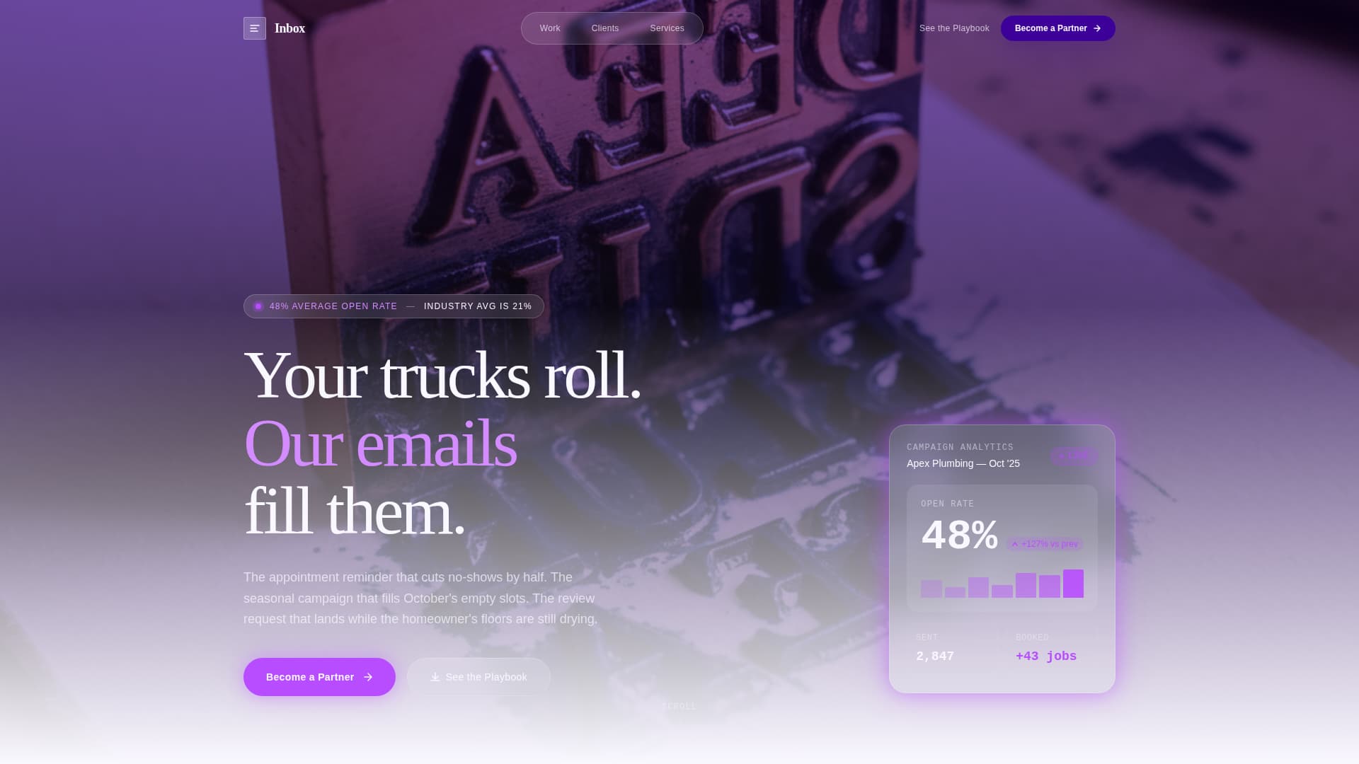Inbox - Powerful Emailmarketing Landing Page Template