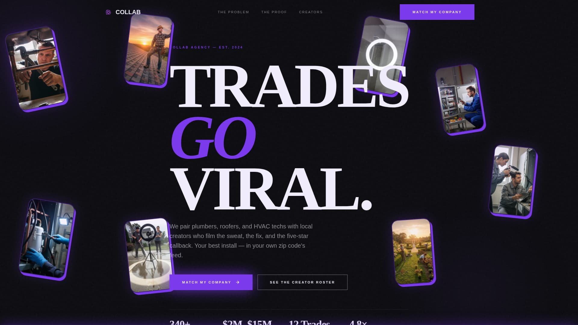 Collab - Bold Homeservices Landing Page Template