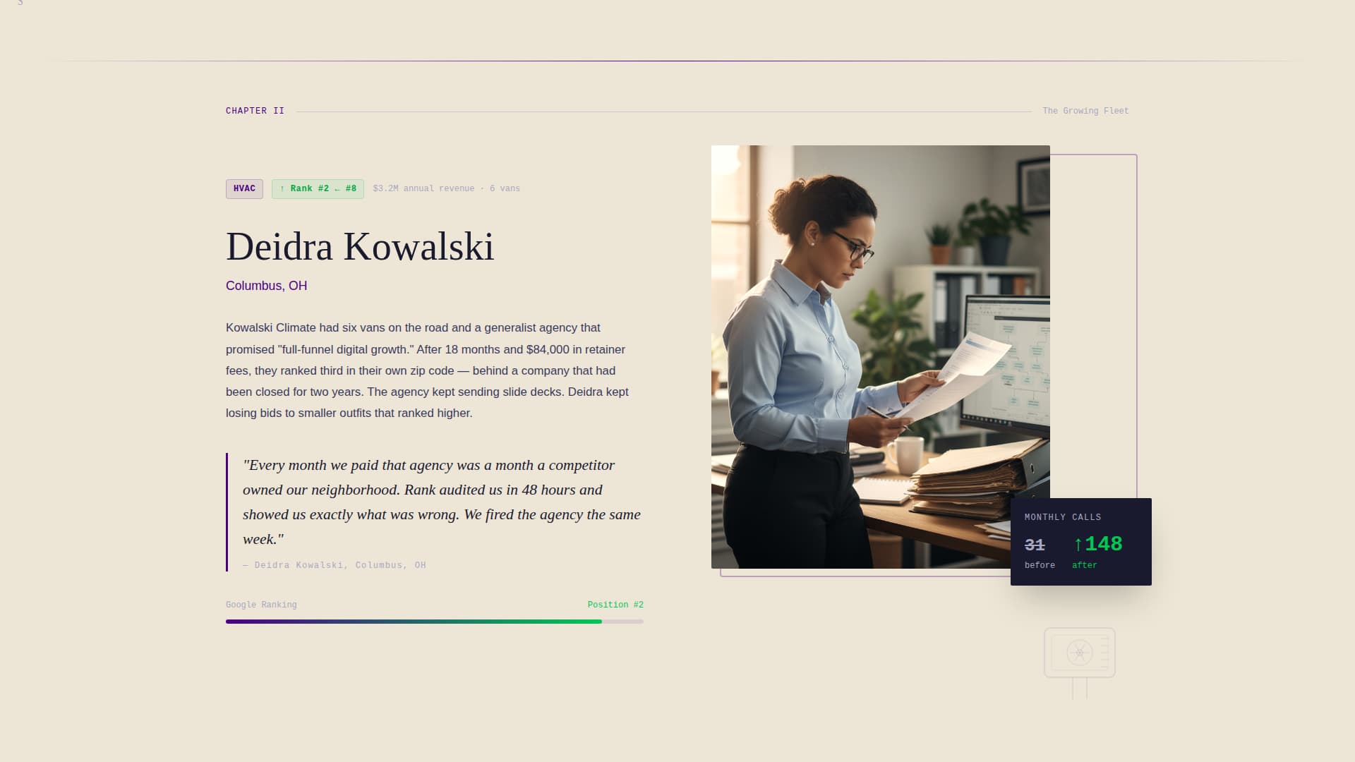 Rank - Powerful Homeservices Landing Page Template