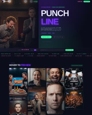 Punchline - Viral Comedy Landing Page Template