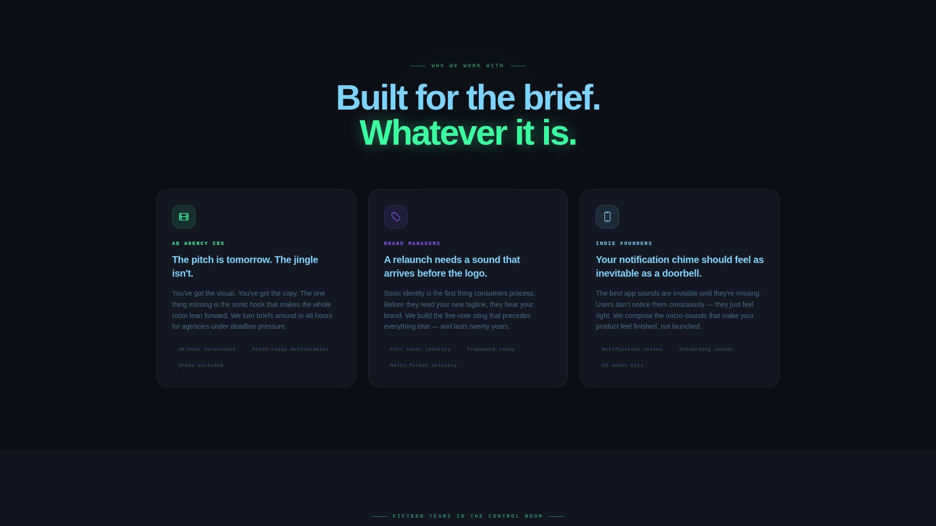 Jingle - Electrifying Audiostudio Landing Page Template