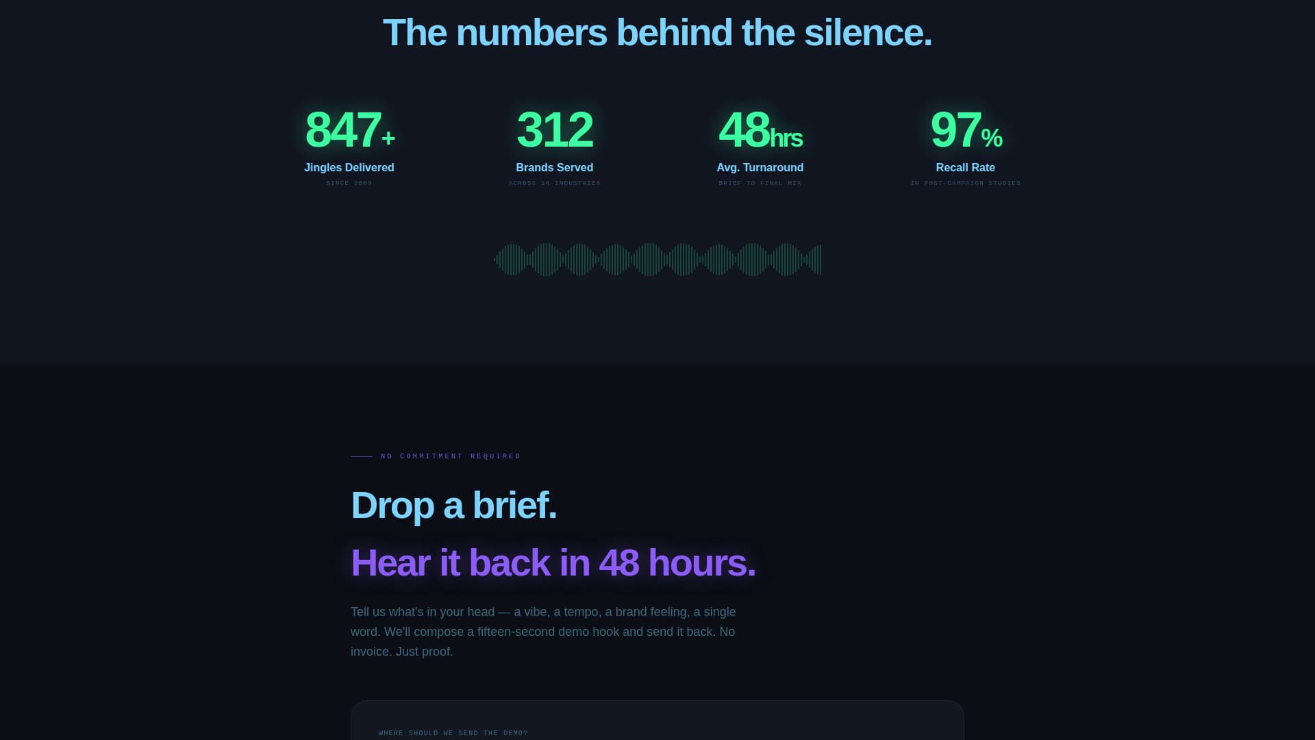 Jingle - Electrifying Audiostudio Landing Page Template