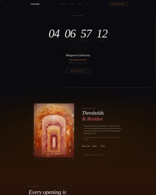 Vernissage - Captivating Gallery Landing Page Template