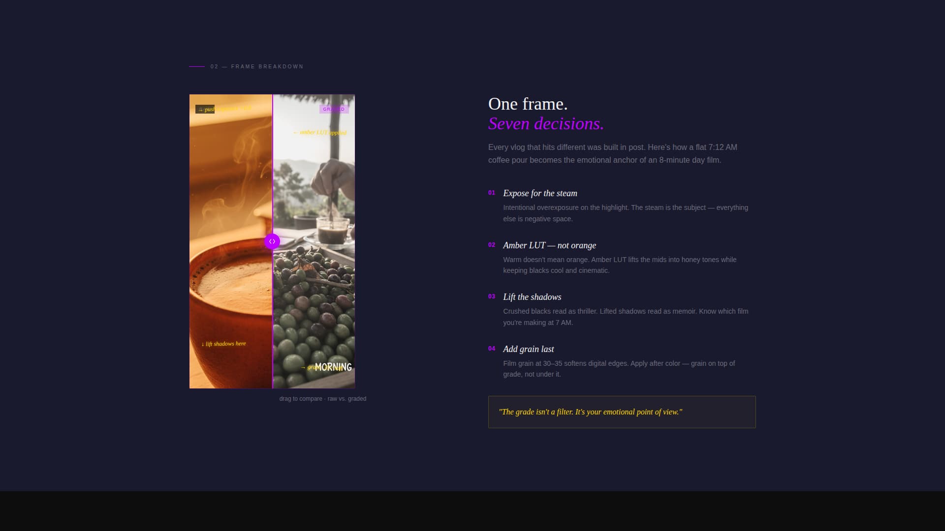 Vlogday - Cinematic Creator Landing Page Template