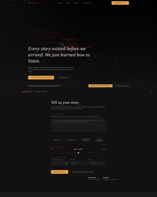 Chronicle - Cinematic Documentary Landing Page Template