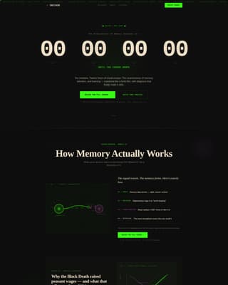 Decode - Cinematic Educational Landing Page Template